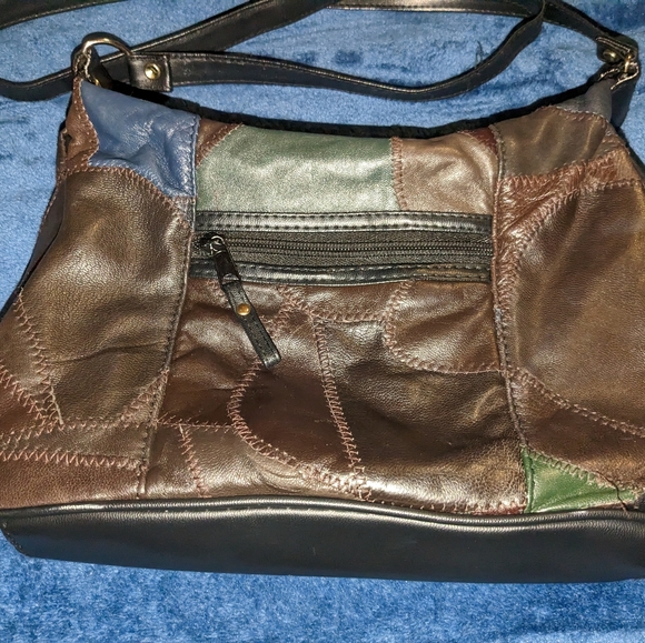 Vintage 90s patchwork woman's purse - Picture 3 of 12